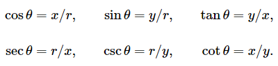 三角函数与坐标