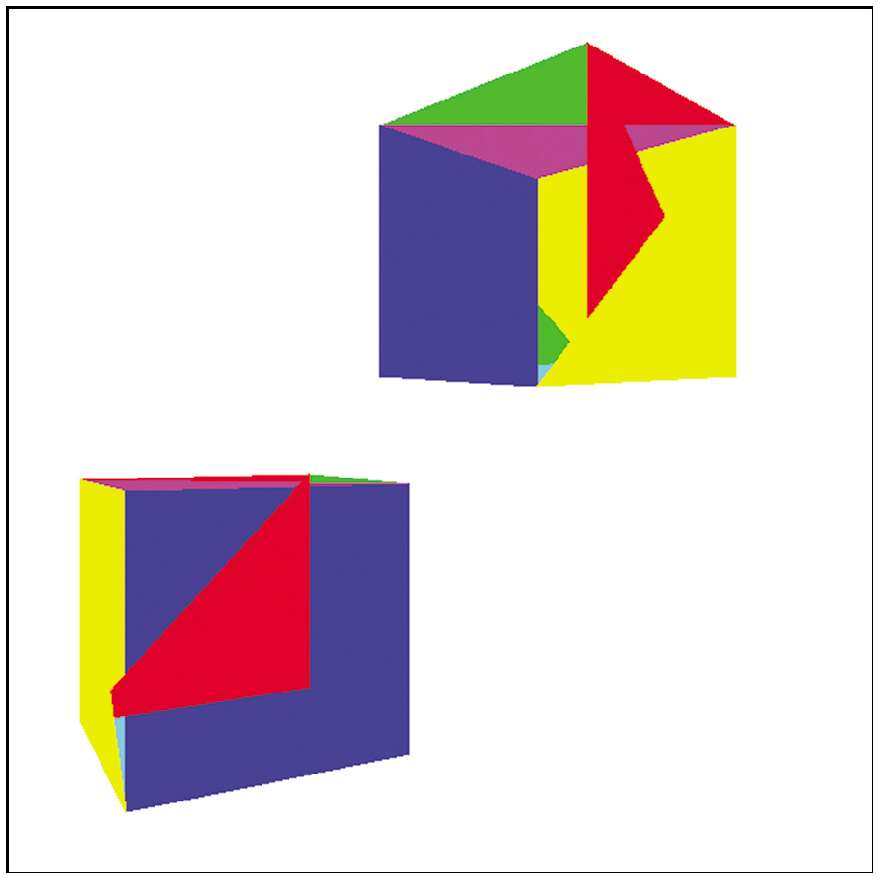 使用DrawFilledTriangle代替DrawWireframeTriangle并没有产生我们预期的结果